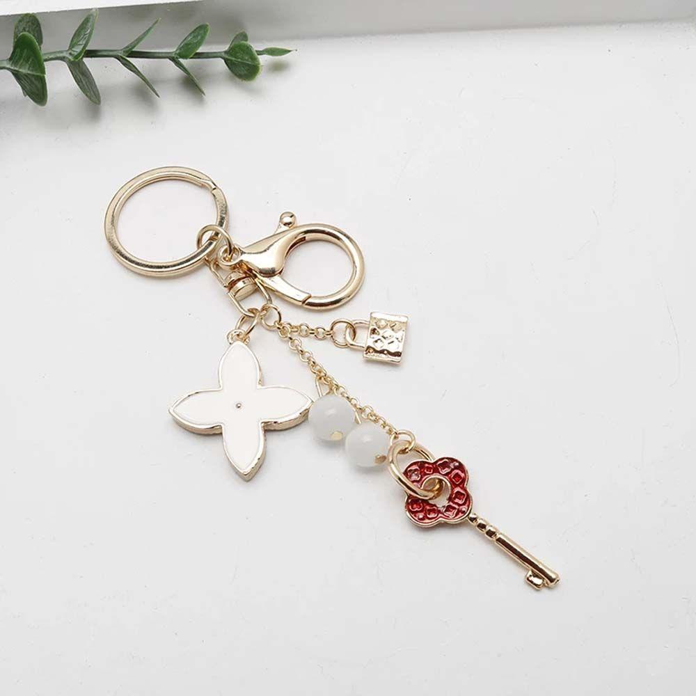 PATRICIA Móc Khóa Hình Cỏ Ba Lá Dễ Thương