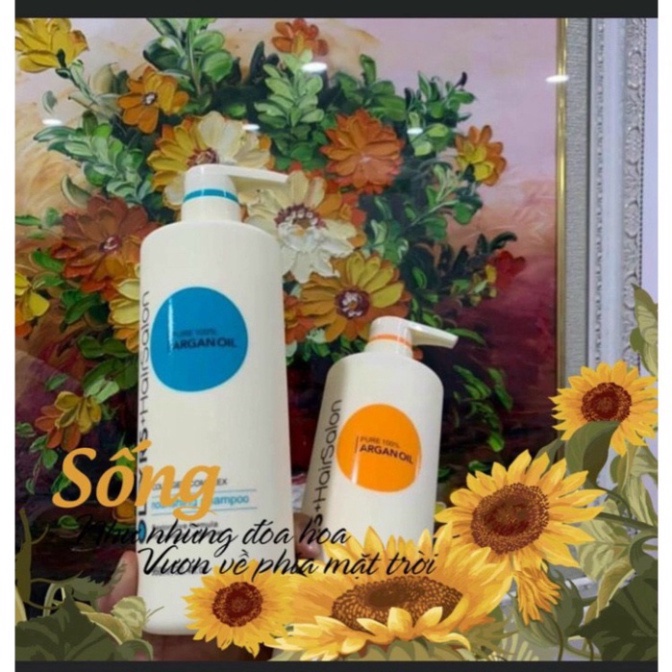 - Cặp Dầu gội Xả Olexrs Argan Oil Collagen Hair Salon Cao Cấp 960ml/1chai.