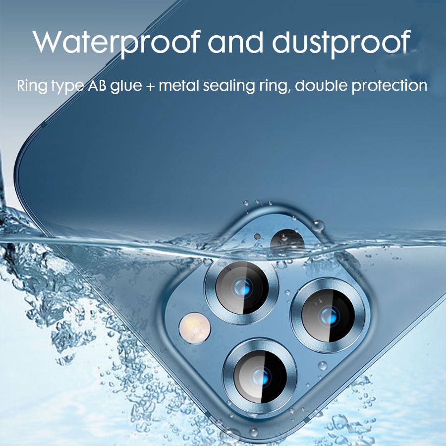 Miếng dán bảo vệ camera kim cương thích hợp cho iPhone 12 Pro Max 13 Mini 14 Pro Max 14 Plus