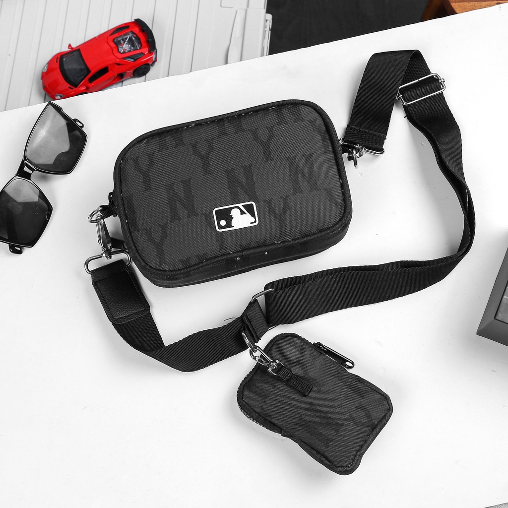 Set Túi đeo chéo WAIST BAG NY MLB monogram Kèm Ví Nhỏ Tui Bao Tử 2 ngăn tiện lợi chống thấm tốt Bảo Hành Trọn Đời | BigBuy360 - bigbuy360.vn