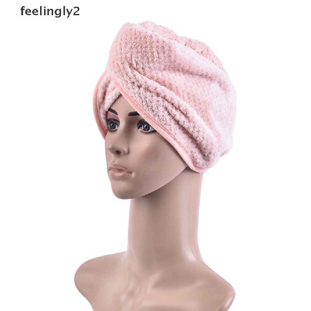 Khăn quấn khô tóc bằng sợi micro nhanh khô tiện dụng