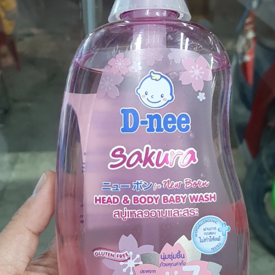 [ ĐẠI THỊNH ] Sữa tắm gội trẻ em Dnee 380ml (hồng) - Date mới nhất