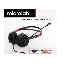 Tai nghe chụp tai kèm Micro Microlab K270 có dây - BH chính hãng 1 năm