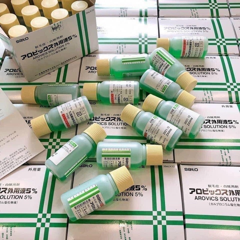 Tinh chất kích thích mọc tóc Sato Arovics Solutions 5% 30ml Nhật Bản