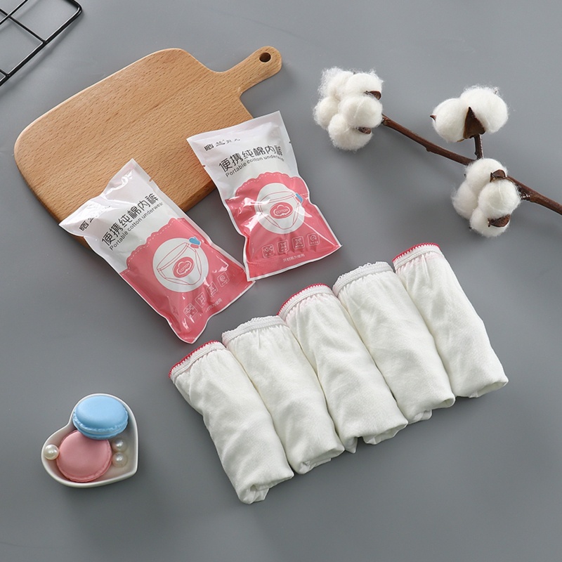 Bộ 5 Quần Lót Toilet Dùng Một Lần Cho Phụ Nữ Mang Thai M / L / X / XL / 2XL / 3XL