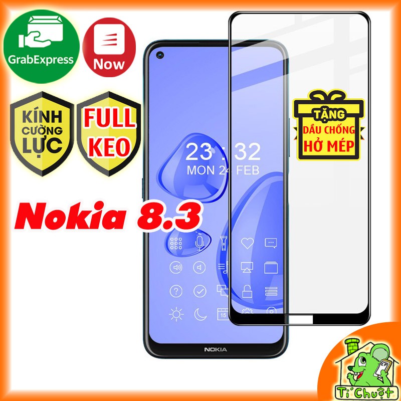 [FULL KEO][Ảnh Thật] Kính CL Nokia 8.3 5G Cường Lực FULL Màn