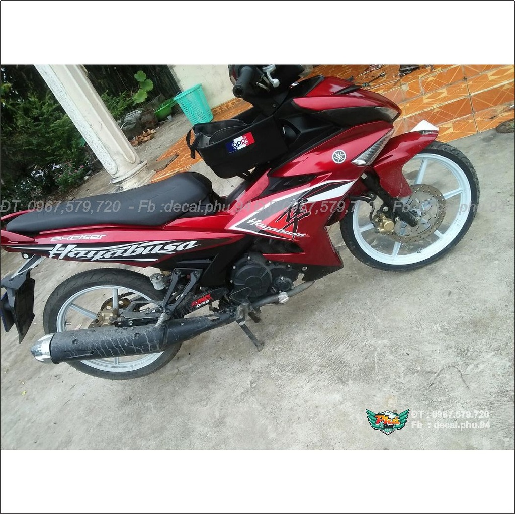 Tem Rời Exciter 150 Hayabusa đỏ đen (J)