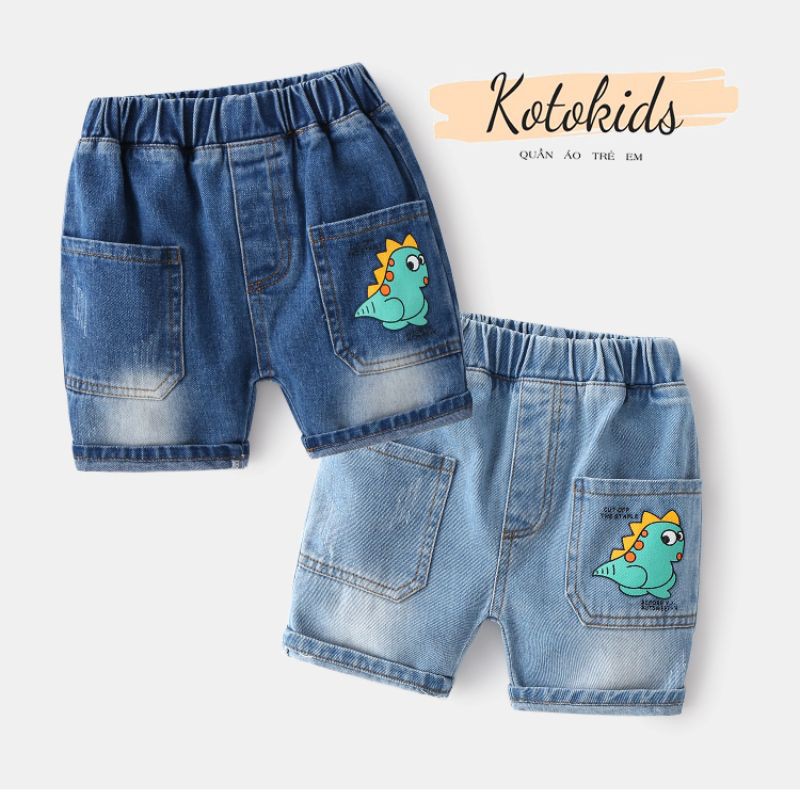 Quần Short Jean cho bé Wellkids quần bò chất mềm cho bé (KZ3212 - KZ3360)