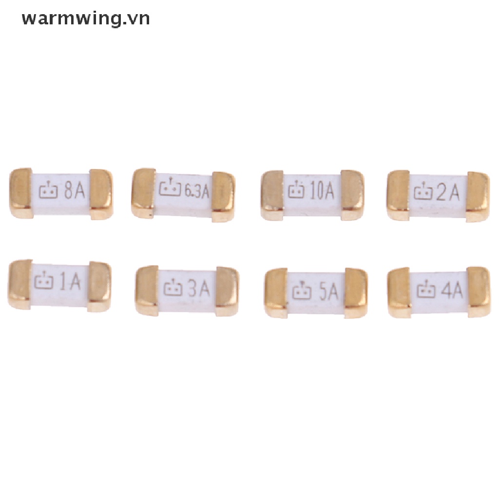 10 chiếc chân vàng 1808 125v 0451 SMD thổi nhanh cầu chì cực nhanh 1a đến 10A