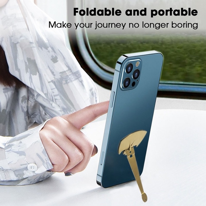 Giá Đỡ Điện Thoại / Máy Tính Bảng Bằng Thép Không Gỉ Siêu Mỏng Có Thể Gấp Gọn