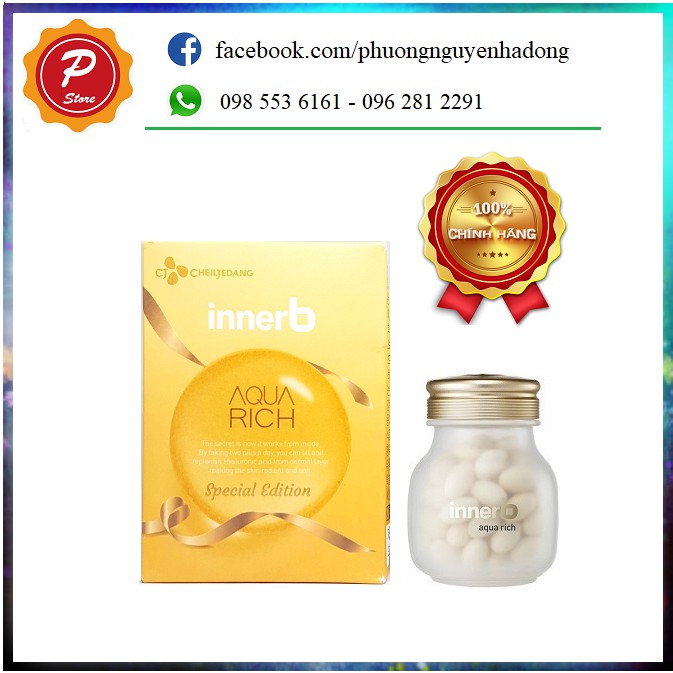 Viên Uống Cấp Nước Innerb Aqua Rich 56v, 70v Chăm Sóc Da, Làm Đẹp Da8 | WebRaoVat - webraovat.net.vn