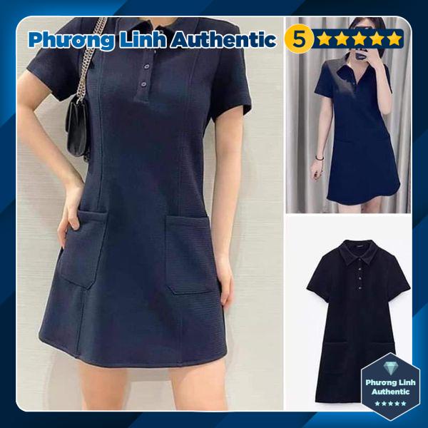 Váy dáng ngắn suông cổ polo Zara Auth New Tag có sẵn 4661/101 4661101