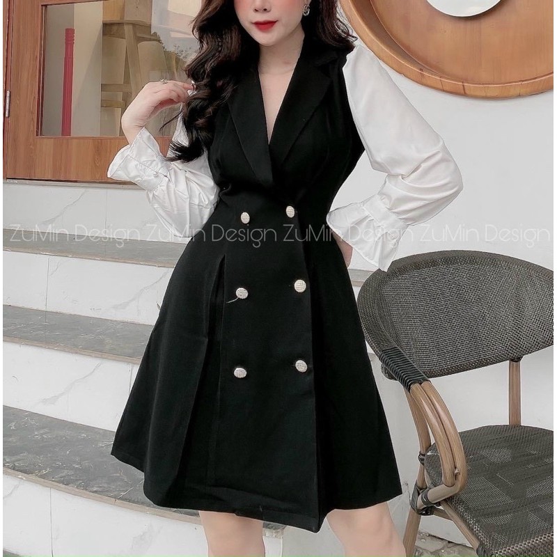 [Hot] Đầm vest tay dài dập li sang chảnh | BigBuy360 - bigbuy360.vn