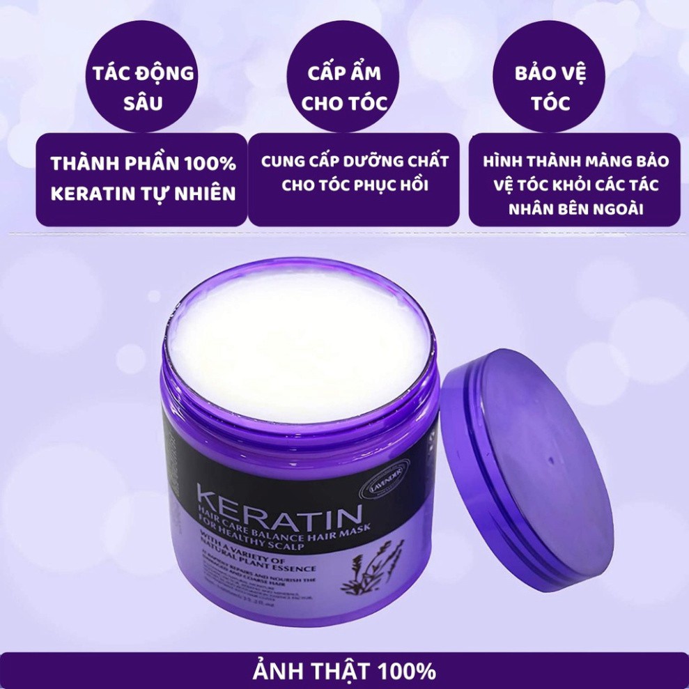 KEM Ủ TÓC KERATIN XÁM MỚI NHẤT, 1000ml ủ dưỡng tóc cao cấp