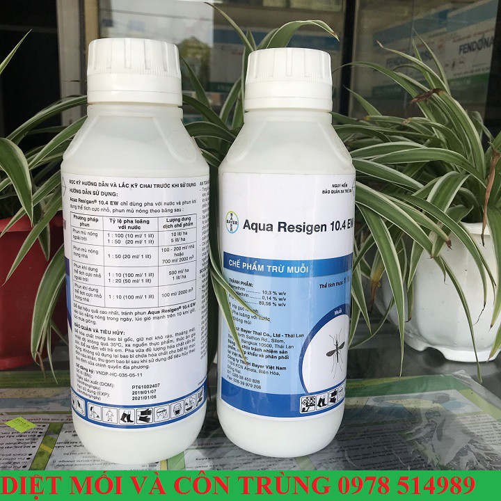 Thuốc diệt muỗi Aqua Resigen 10.4EW - Sử dụng trong nhà