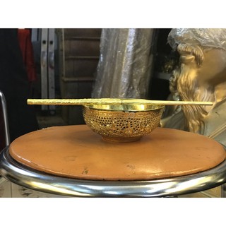 Bộ Bát chén ăn cơm và đũa bằng đồng chạm hoa văn rồng tinh xảo