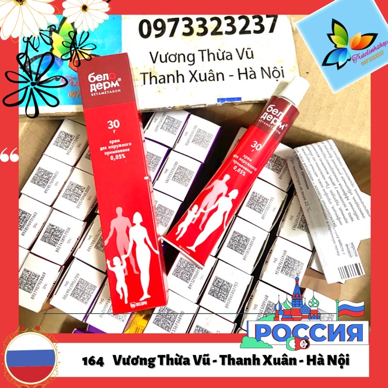 Kem bôi mẩn ngứa, da cơ địa, da dị ứng Belosalic ngứa đỏ ,30ml Hàng nội địa Nga