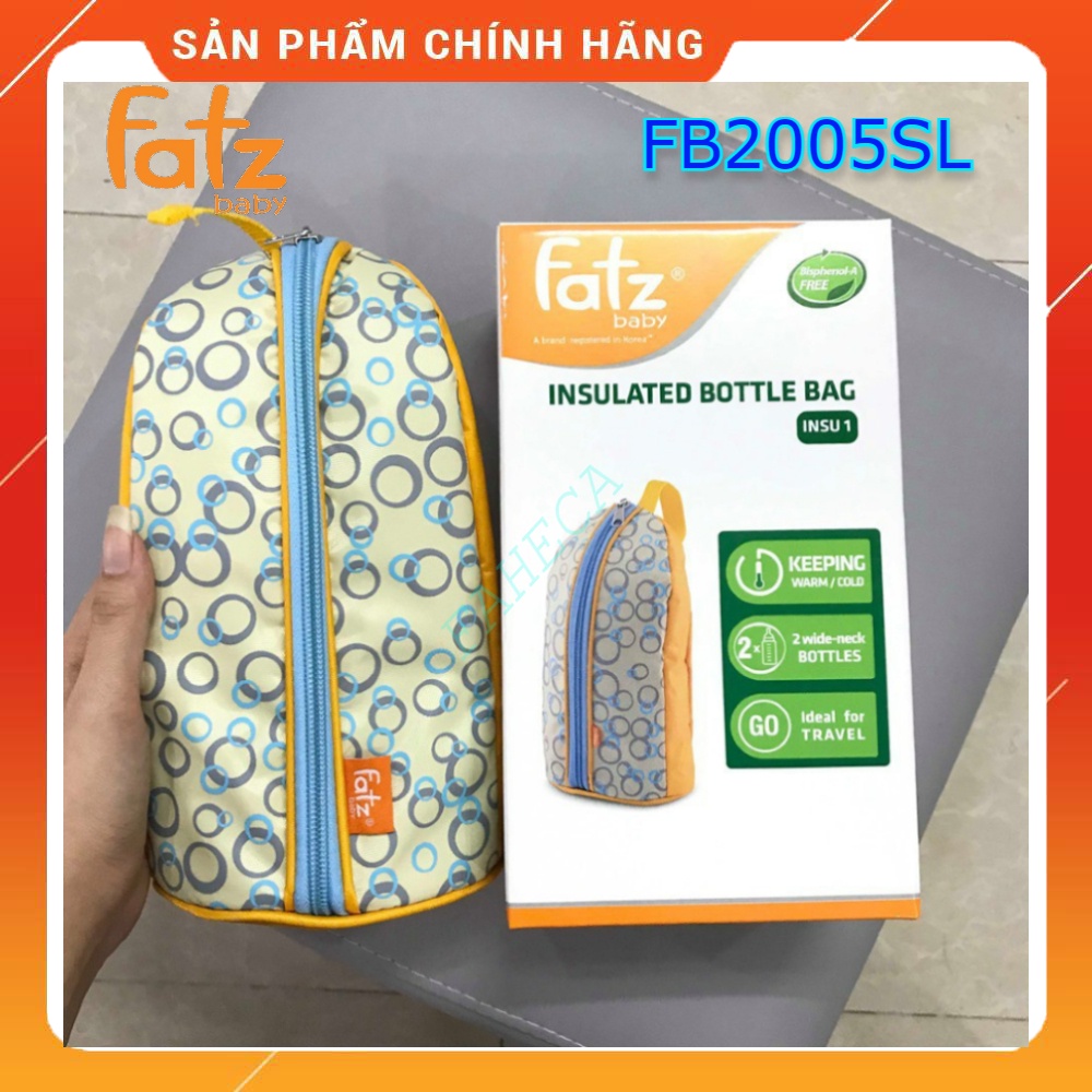 Túi giữ nhiệt bình sữa FATZBABY FB2005SL - Hàn Quốc - Hàng chính hãng