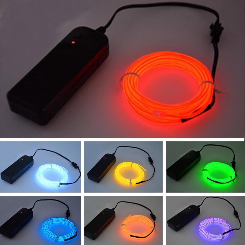 Dây Đèn Neon El Có Pin Dùng Trang Trí Tiệc / Lễ Hội / Halloween Diy