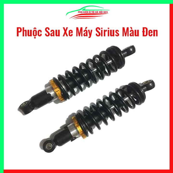 Giảm  sóc, phuộc sau xe máy Sirius màu đen thể thao