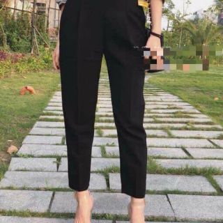 Quần baggy phối cạp chun