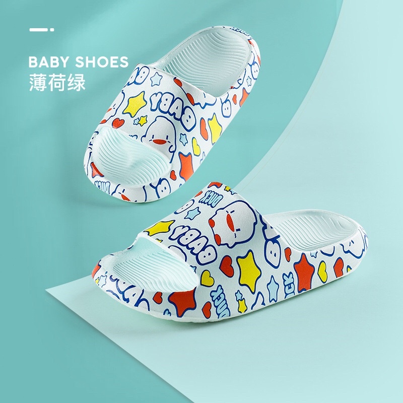 Dép bánh mì họa tiết cho bé 3-5 tuổi