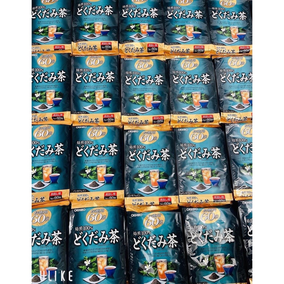 Trà diếp cá Orihiro 60 gói của Nhật Bản, Trà thanh lọc cơ thể hiệu quả
