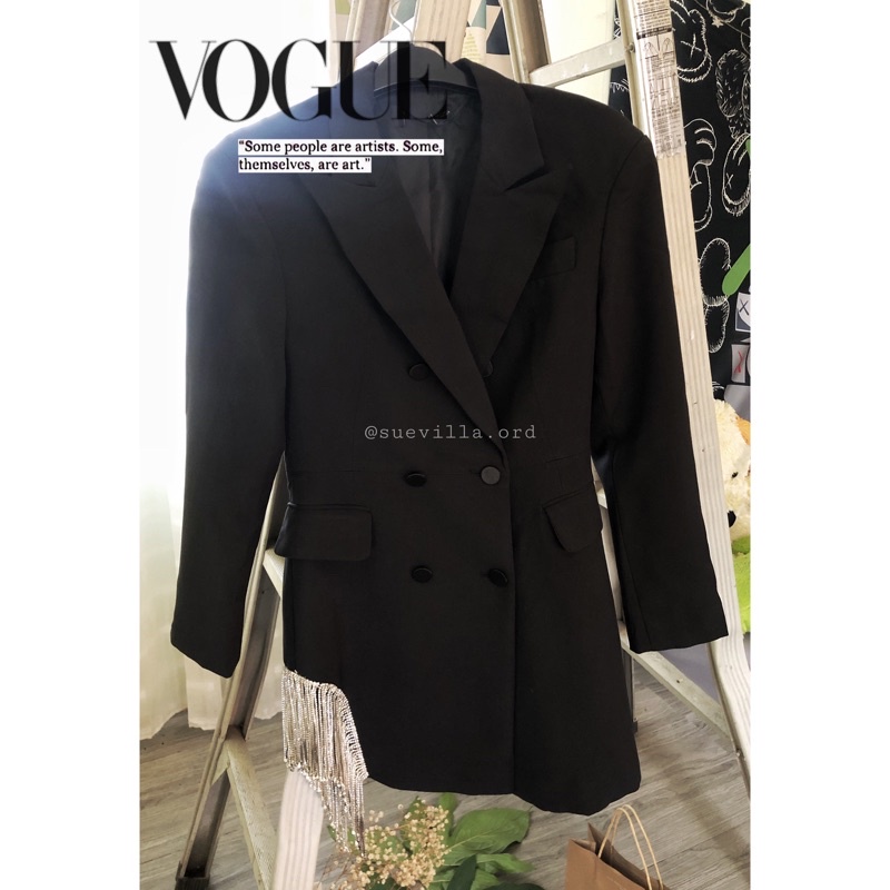 VÁY BLAZER LIMITED EDITION CÁCH ĐIỆU HẠT ĐÁ BLING BLING CỰC HOT 2021