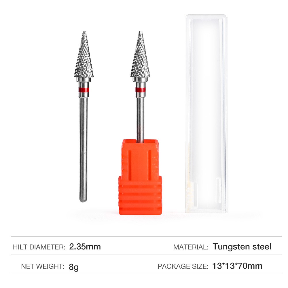 Đầu Mài Móng Tay Bằng Thép Vonfram  2.35 mm. 1 Cái
