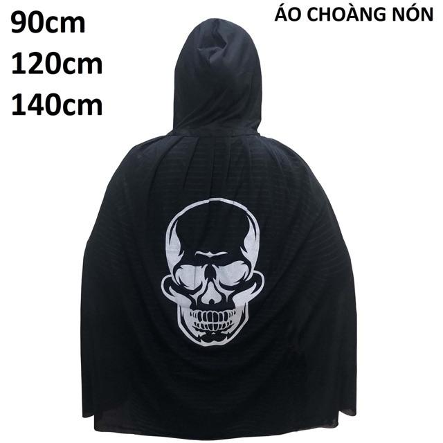 Áo Choàng có nón hình Bộ Xương - đầu lâu -Dơi - Ma cà rồng trang phục hoá trang halloween