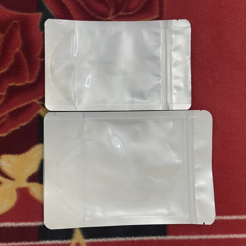 1kg Túi Zipper đáy đứng mặt bạc mặt trong size 12*19
