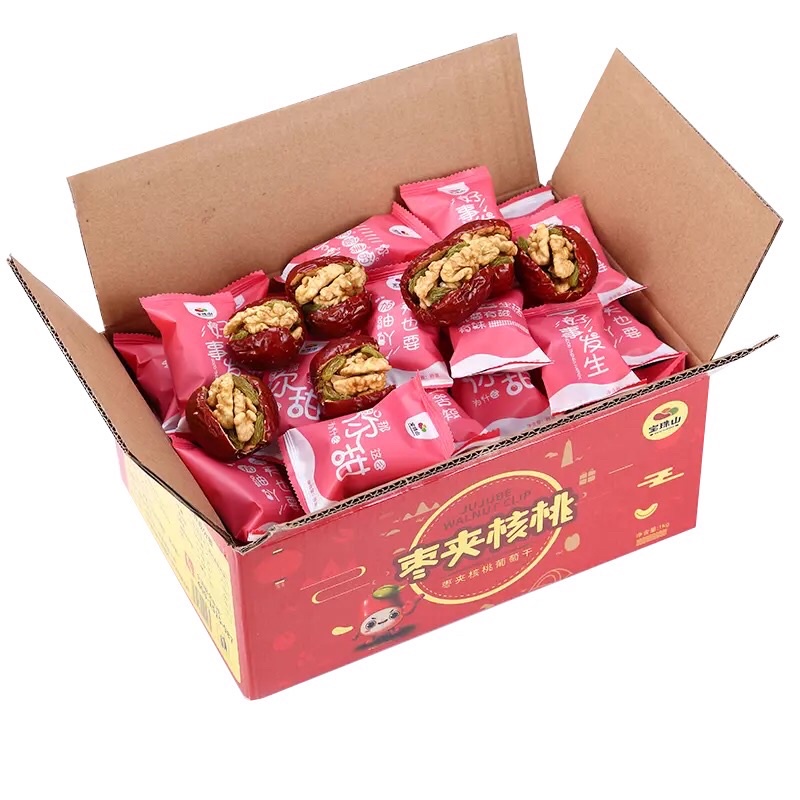 ( SẴN HÀNG SỈ VÀ LẺ) TÁO ĐỎ KẸP ÓC CHÓ NHO KHÔ. THÙNG 1KG