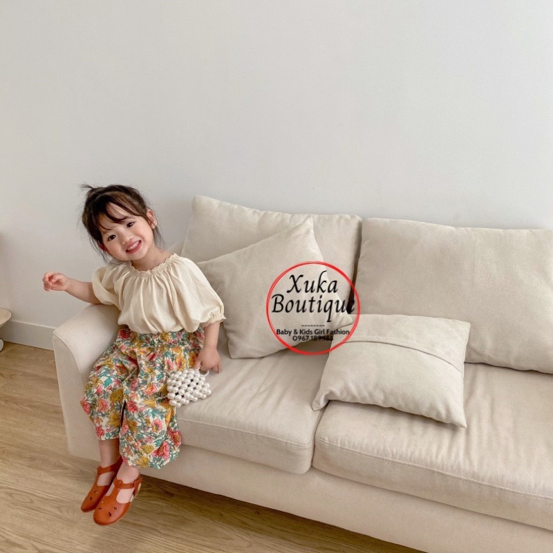 Quần Vải Bé Gái Mùa Hè Quần Ống Rộng SKYBOMA KIDS Cao Cấp 2022