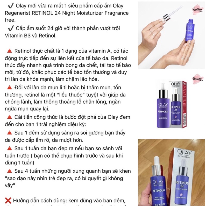 Kem Dưỡng Olay Retinol 24 Night Facial Moisturizer 48g