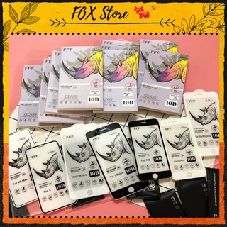 Cường lực Iphone 10D Tê Giác Trắng - Kính cường lực mặt bóng phủ nano - Fox Store