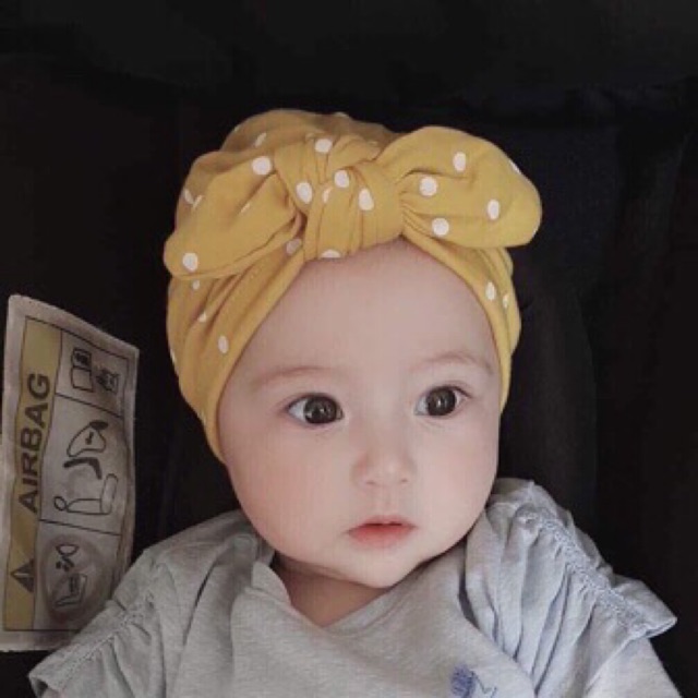 Mũ turban dễ thương cho bé