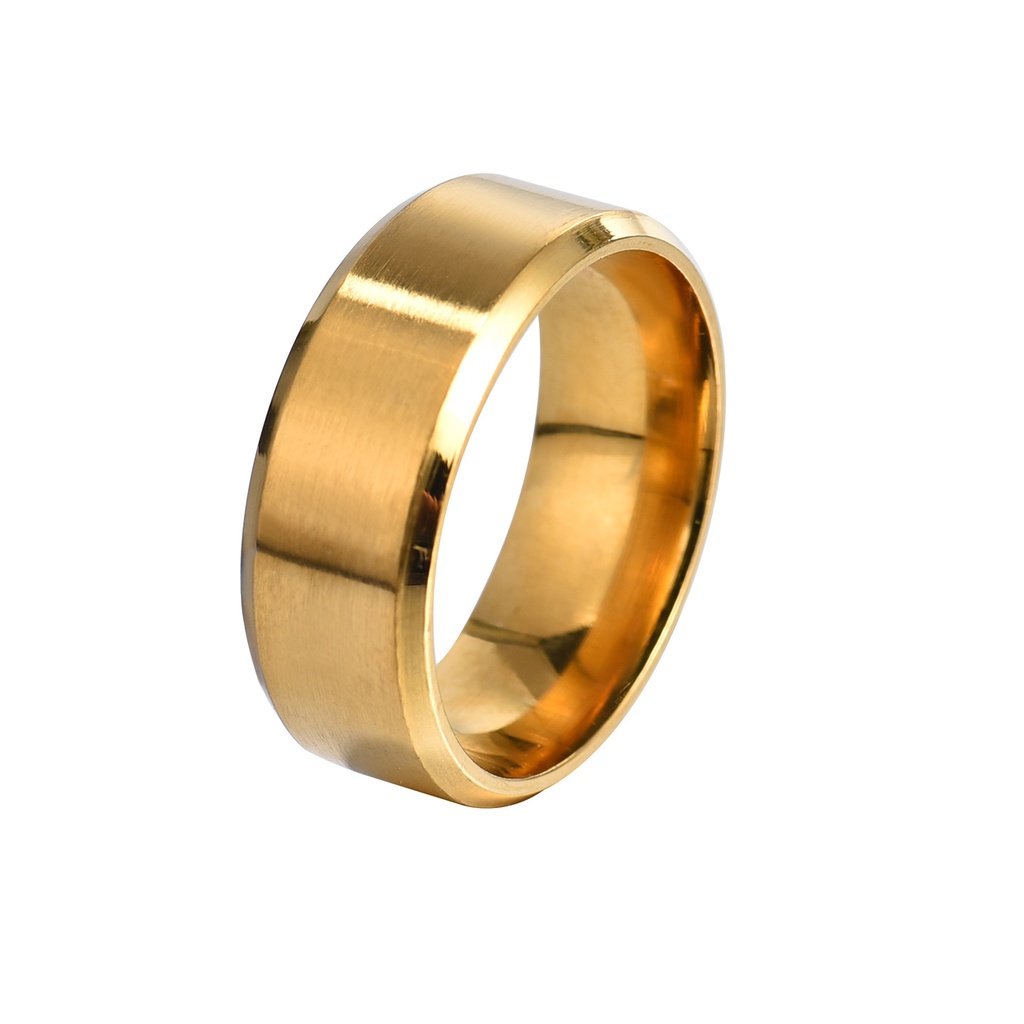 Nhẫn trơn nam cao cấp titan mạ bạc đen xanh màu chuyển giá rẻ bền đẹp size 5 6 7 8 9