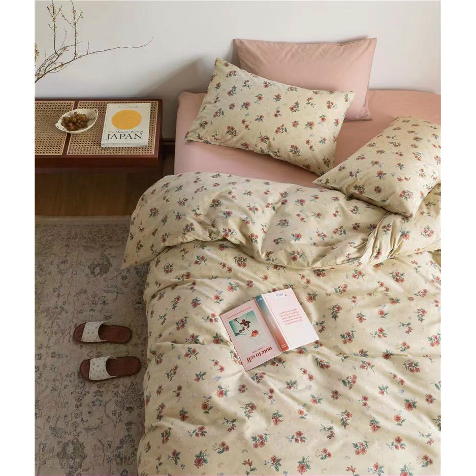 BST Chăn Ga Gối Cotton Living 4 món "Hello Summer"