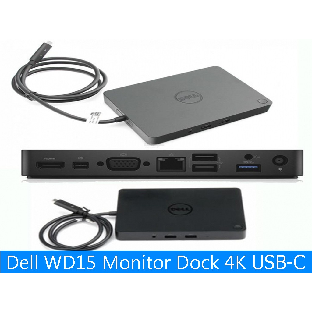 Bộ chuyển đổi Dell WD15 - Dell Dock WD15 chuyển USB Type C cho Dell XPS, Latitude, Precision, Macbook, Samsung Mobile