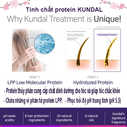 Tinh Chất Dưỡng Tóc KUNDAL 3 Gói Mỗi 10ml Hỗ Trợ Cải Thiện Tóc Hiệu Quả