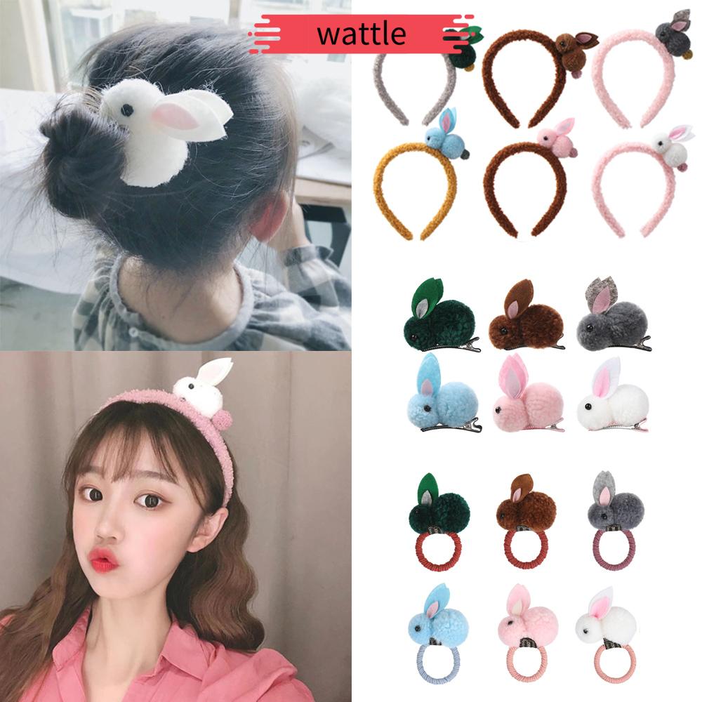 Dây Buộc Tóc Đính Bóng Lông Xinh Xắn Cho Nữ