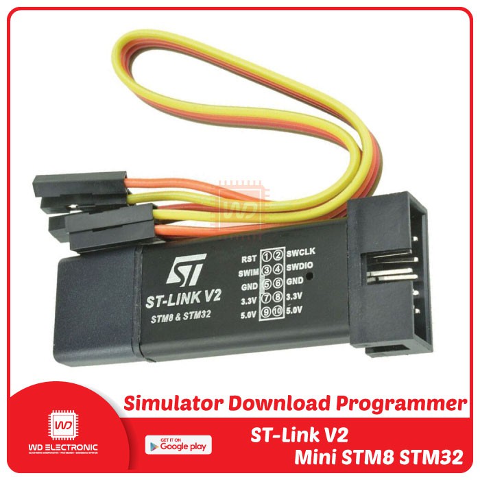 Bộ Lập Trình Mô Phỏng Lập Trình St-link V2 Mini Stm8 Stm32