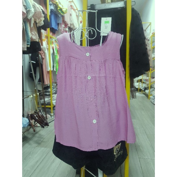 Áo sơ mi kiểu dáng babydoll cho bé gái