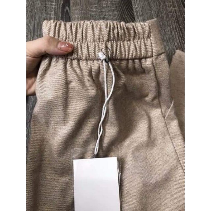 Quần dạ chéo cạp chun | BigBuy360 - bigbuy360.vn