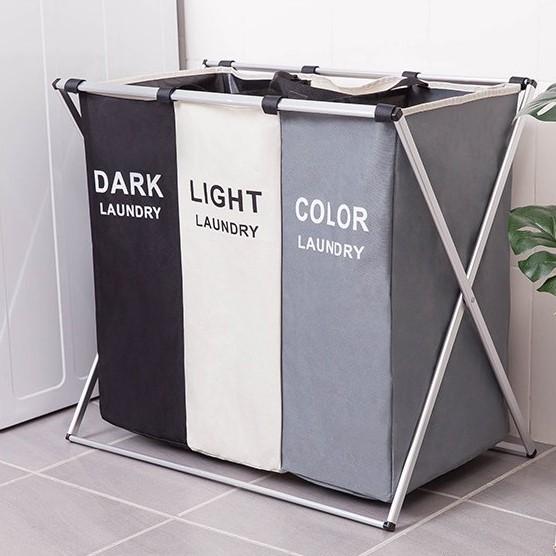 Giỏ đựng đồ giặt nhiều ngăn bằng vải chống thấm COZY HomeDecor