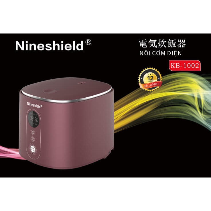 NỒI CƠM ĐIỆN NINESHIELD KB-1002 CHÍNH HÃNG BẢO HÀNH 12 THÁNG