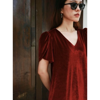 Chicka Chicka - Đầm Velvet Vneck dress