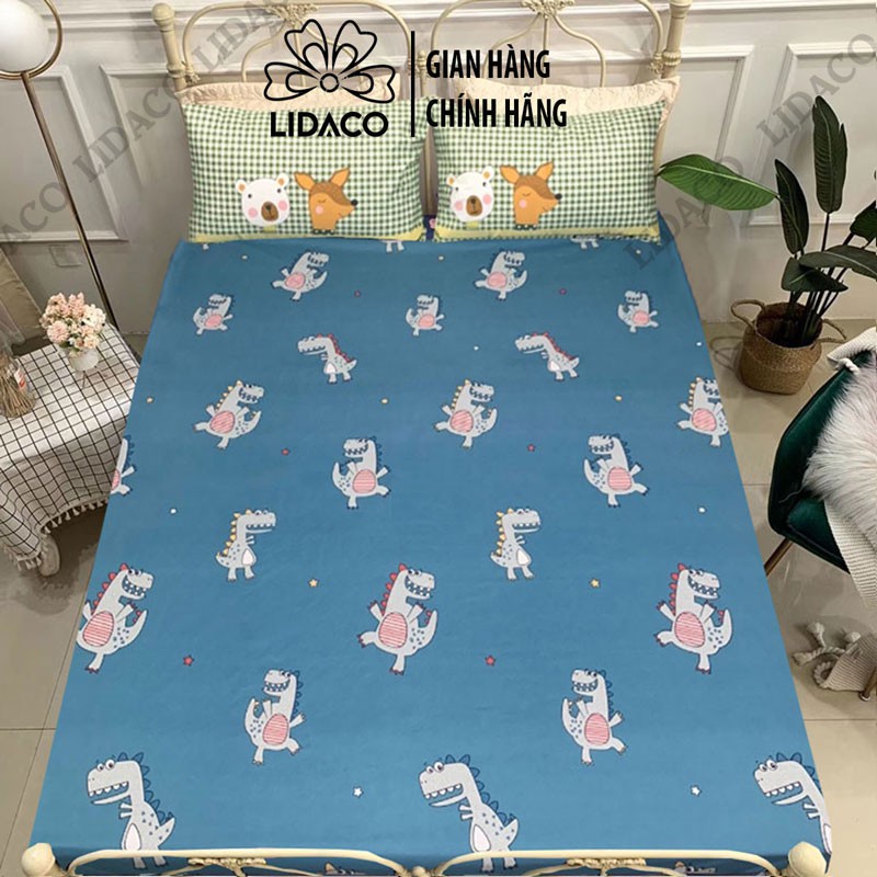 Ga chống thấm Cotton Lidaco chống nước tuyệt đối không gây tiếng sột soạt an toàn cho giấc ngủ trẻ nhỏ