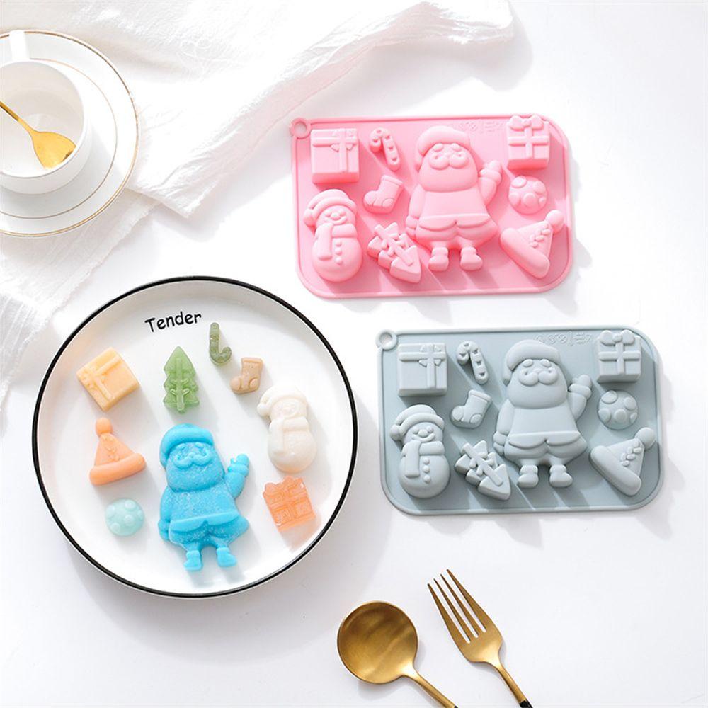 LET Khuôn Silicone Làm Bánh 9 Lỗ Chủ Đề Giáng Sinh