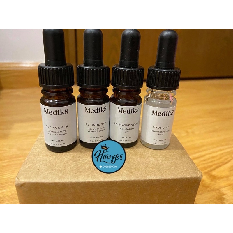 Sample Serum B5 Hydr8 Medik8 và Retinol 6TR 3ml